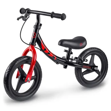 Ricokids, Fun Adventure, rowerek biegowy, czarno-czerwony