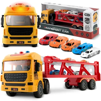 Ricokids, Laweta, ciężarówka i 5 aut, zestaw pojazdów, światło i dźwięk
