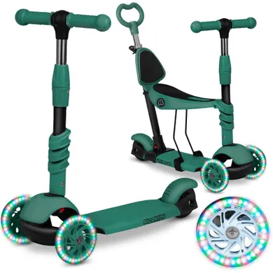 Ricokids, Todi, hulajnoga 3-kołowa, zielona