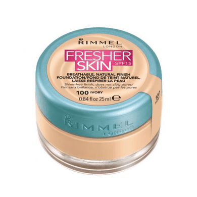 Rimmel, Fresher Skin, podkład do twarzy SPF 15, 100 Ivory, 25 ml