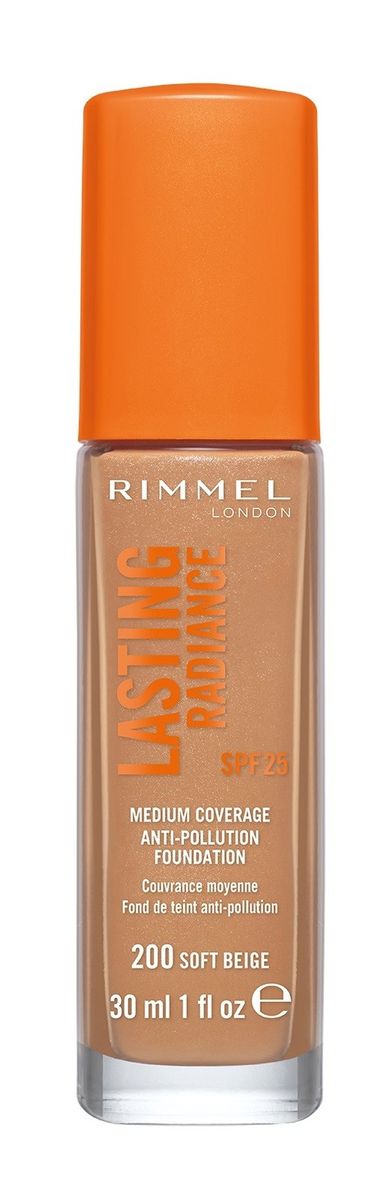Rimmel, Lasting Radiance, podkład nr 200 Soft Beige, 30 ml