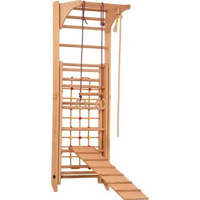 Rinagym, drewniana drabinka gimnastyczna, Transformer, naturalny