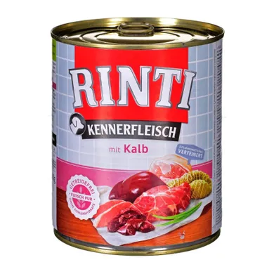 Rinti, Pur Kennerfleisch, karma mokra dla psa, Cielęcina, 800g