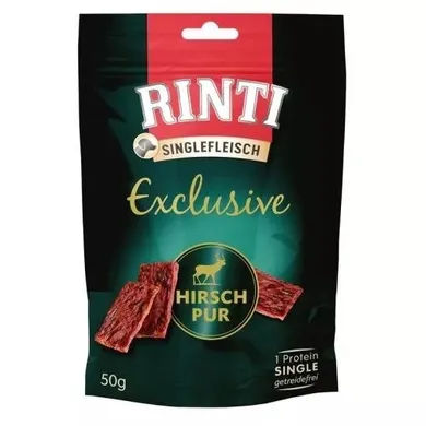 Rinti, Singlefleisch Exclusive, jeleń, przysmak dla psa, 50g