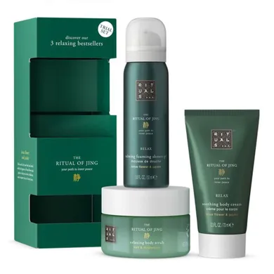 Rituals, The Ritual of Jing, zestaw prezentowy: peeling do ciała, 125g + krem do ciała, 70 ml + żel pod prysznic, 50 ml
