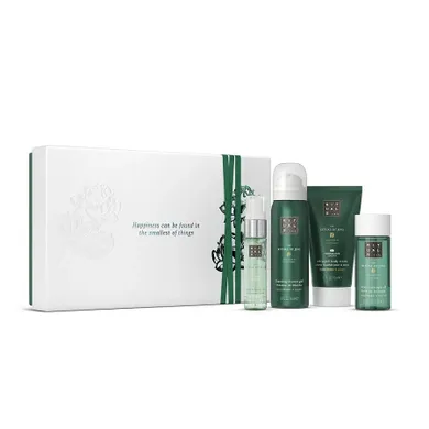 Rituals, The Ritual of Jing, zestaw prezentowy S: żel pod prysznic, 50 ml + krem ​​do ciała, 70 ml + mgiełka do ciała i poduszek, 20 ml + olejek do masażu, 50 ml
