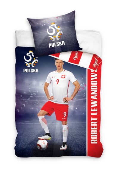 Robert Lewandowski, PZPN, 2-częściowy komplet pościeli, 160-200 cm