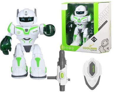 Robot na baterie, zabawka interaktywna, 23 cm