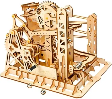 Robotime, Tor do wyścigu kulek, puzzle drewniane 3D