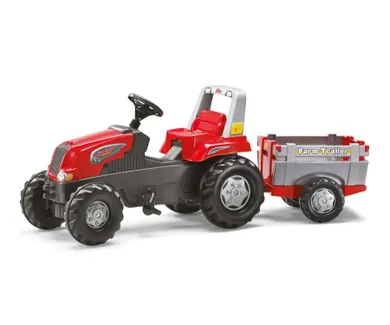 Rolly Junior, traktor z przyczepą, czerwony, 800261