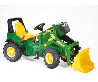 Rolly Toys, John Deere, traktor Rolly Farmtrac, z łyżką i pompowanymi kołami, 710126