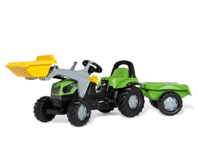 Rolly Toys, traktor Deutz Fahir 5115G TB, z łyżką i przyczepą, 023196