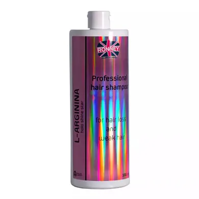 Ronney, L-Arginina Holo Shine Star Professional Hair Shampoo, szampon do włosów wypadających, 1000 ml