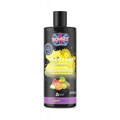 Ronney, Multi Fruit Complex Professional Shampoo Regenerating, regenerujący szampon do włosów zniszczonych, 300 ml