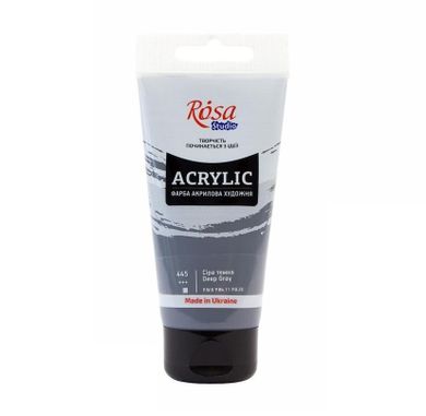 Rosa, farba akrylowa, deep gray 445, 75 ml