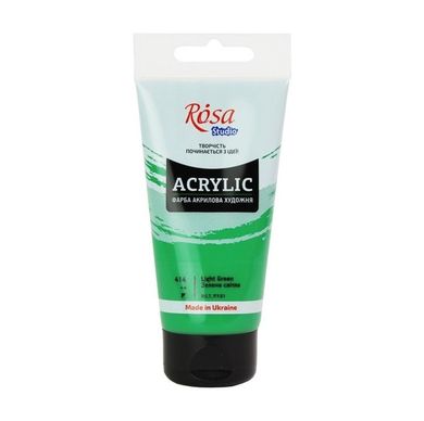 Rosa, farba akrylowa, light green 414, 75 ml