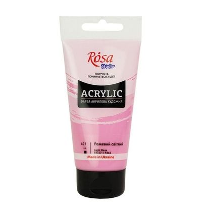 Rosa, farba akrylowa, light pink 421, 75 ml