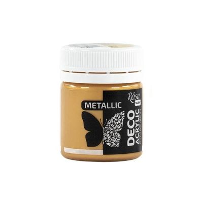 Rosa, farba akrylowa, metaliczna gold 54, 20 ml