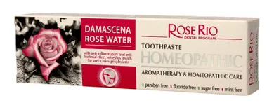 Rose Rio, Homeopathic, pasta do zębów, Damascena Rose Water, 65 ml