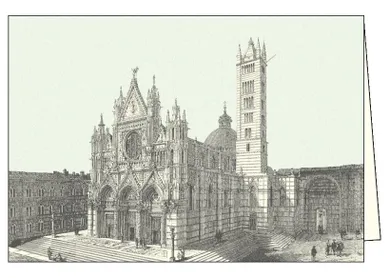 Rossi, karnet z kopertą, Siena Cattedrale S. Maria