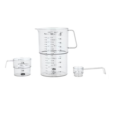 Rosti, zestaw 3 miarek, mensura, przezroczyste, 25894