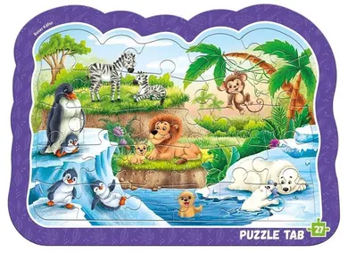 Roter Kafer, Zwierzęta w zoo, puzzle ramkowe, 27 elementów