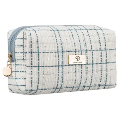 Rovicky, kosmetyczka, tkanina syntetyczna, niebieska