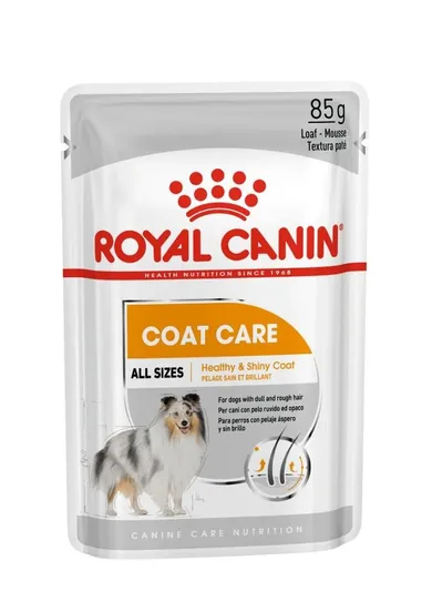 Royal Canin, CCN Coat Care Loaf, mokra karma w formie pasztetu dla dorosłych psów, 12x, 85g