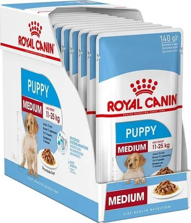 Royal Canin, SHN Medium Puppy, karma, w sosie, 10-140g