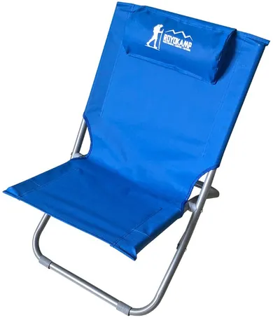 Royokamp, składany fotel plażowy, niebieski