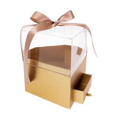 Rozette, Flower Box, pudełko, Diament, złoto