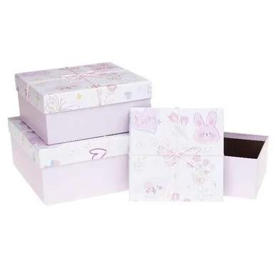 Rozette, pudełko prezentowe, z kokardą, 3 szt.