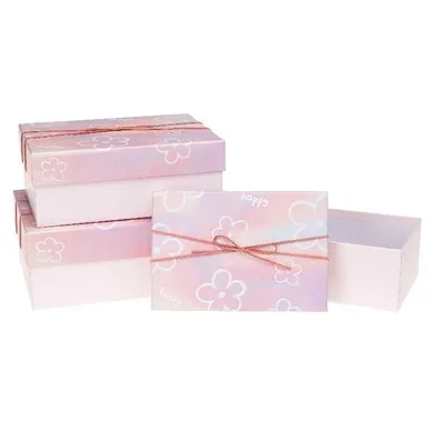 Rozette, pudełko prezentowe, z kokardą, 3 szt.