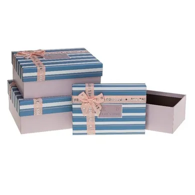 Rozette, pudełko prezentowe, z kokardą, 3 szt.