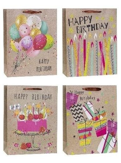 Rozette, torebka prezentowa, 18-23-8 cm, 1 szt.