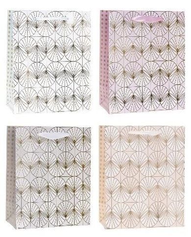 Rozette, torebka prezentowa, hot stamp, 18-23-10 cm, 1 szt.