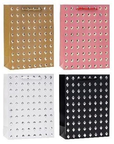Rozette, torebka prezentowa, hot stamp, 18-23-8 cm, 1 szt.