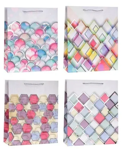 Rozette, torebka prezentowa, hot stamp, 26-32-10 cm, 1 szt.