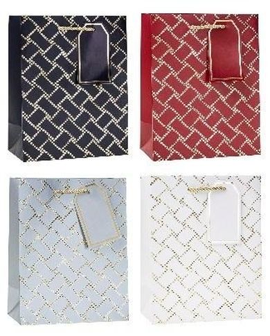 Rozette, torebka prezentowa, hot stamp, 26-32-10 cm, 1 szt.