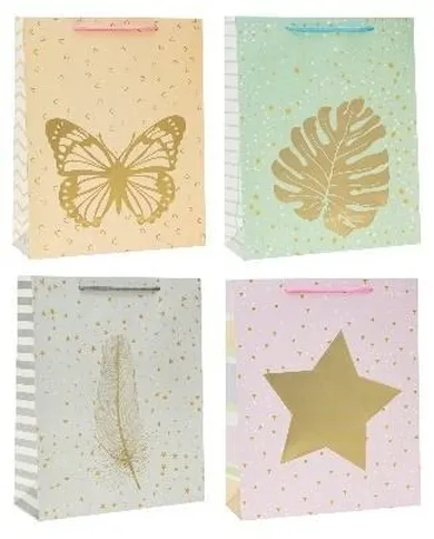 Rozette, torebka prezentowa, hot stamp, 31-40-12 cm, 1 szt.