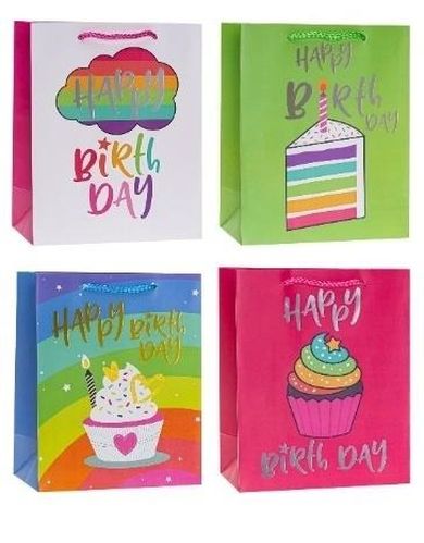 Rozette, torebka prezentowa, hot stamp, 31-42-12 cm, 1 szt.