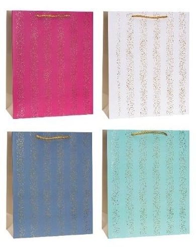 Rozette, torebka prezentowa, hot stamp, 31-42-12 cm, 1 szt.