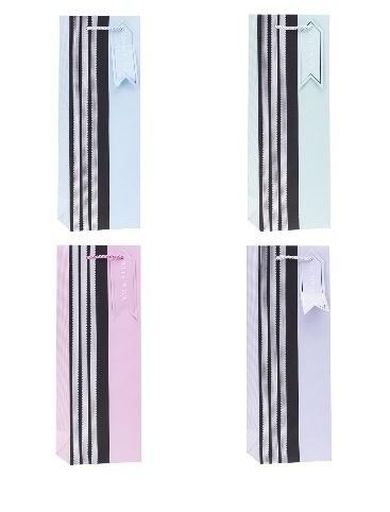 Rozette, torebka prezentowa na butelkę, 12-36-9 cm, 1 szt.