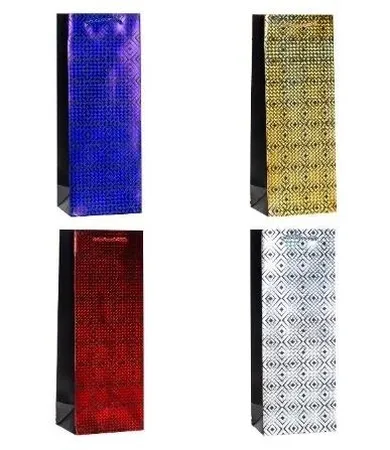 Rozette, torebka prezentowa na butelkę, 12-36-9 cm, 1 szt.