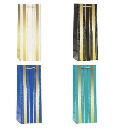 Rozette, torebka prezentowa na butelkę, 12-36-9 cm, 1 szt.