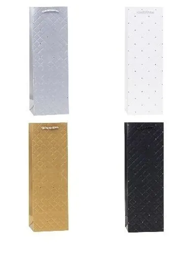 Rozette, torebka prezentowa na butelkę, 12-36-9 cm, 1 szt.