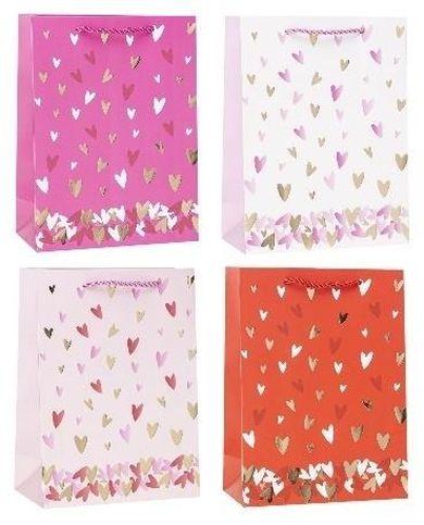 Rozette, torebka prezentowa, serce, 26-32-10 cm, 1 szt.