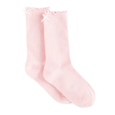 Różowe skarpetki z falbanką NOWEAR