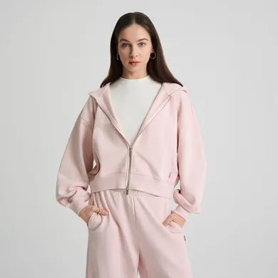 Rozpinana bluza oversize o krótszym kroju NOWEAR