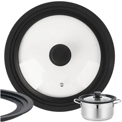 Ruhhy, pokrywka silikonowa, 3w1, 24/26/28 cm, 25560